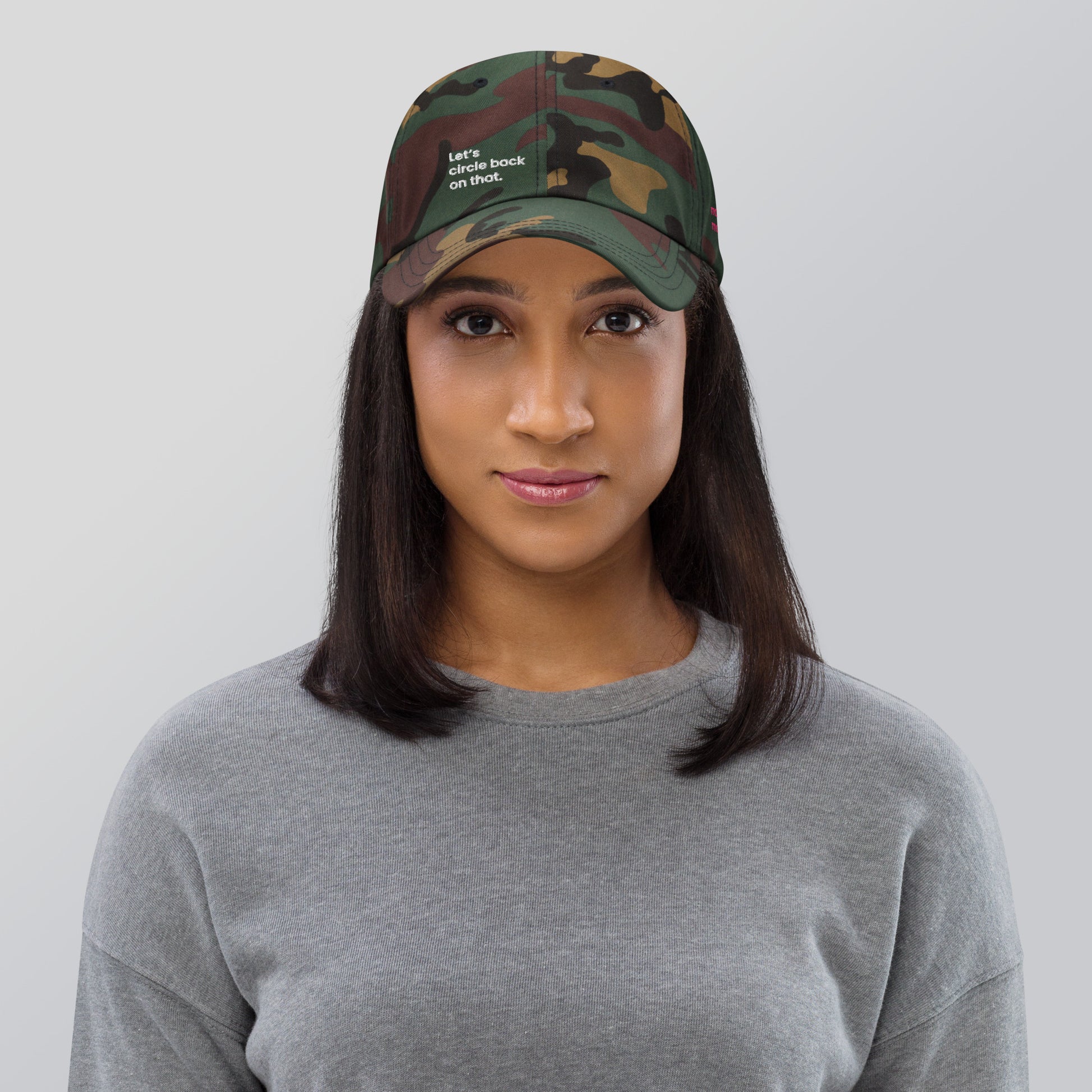 "Let's circle back on that." Dad hat - Camo edition. - Mammoth Mojo