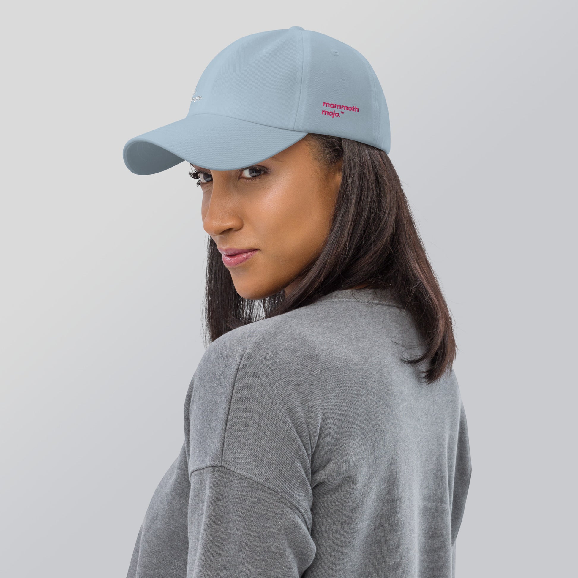 "Govern yourself accordingly." Dad Hat — Light Blue Edition. - Mammoth Mojo